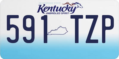 KY license plate 591TZP