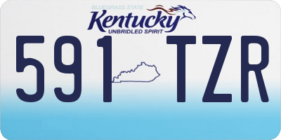 KY license plate 591TZR