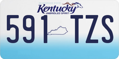 KY license plate 591TZS