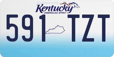 KY license plate 591TZT
