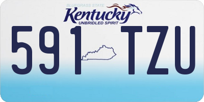 KY license plate 591TZU