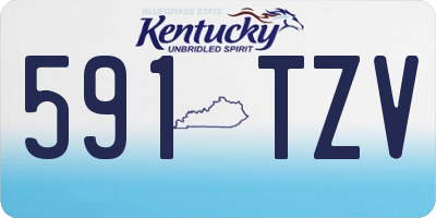 KY license plate 591TZV