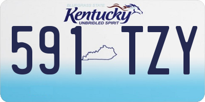 KY license plate 591TZY
