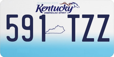 KY license plate 591TZZ