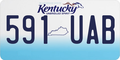 KY license plate 591UAB