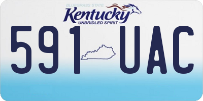 KY license plate 591UAC