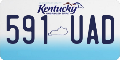 KY license plate 591UAD