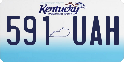 KY license plate 591UAH