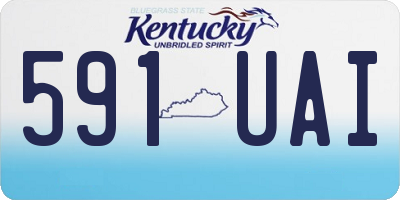 KY license plate 591UAI
