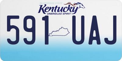 KY license plate 591UAJ