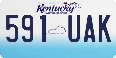KY license plate 591UAK