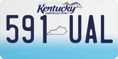 KY license plate 591UAL
