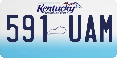 KY license plate 591UAM
