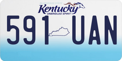 KY license plate 591UAN