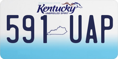 KY license plate 591UAP