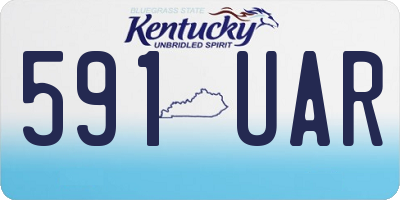 KY license plate 591UAR