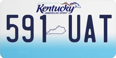KY license plate 591UAT