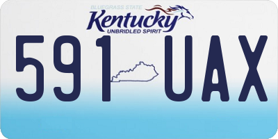KY license plate 591UAX