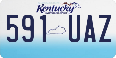 KY license plate 591UAZ
