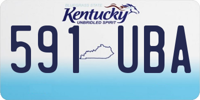 KY license plate 591UBA