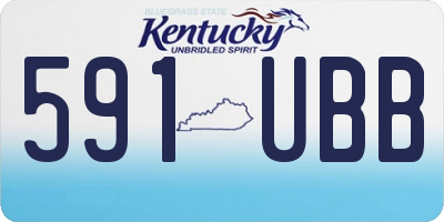 KY license plate 591UBB