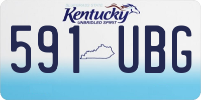 KY license plate 591UBG