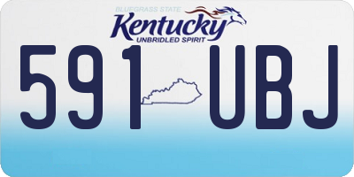 KY license plate 591UBJ