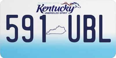 KY license plate 591UBL