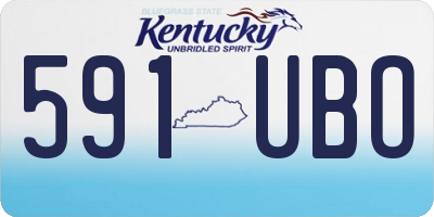 KY license plate 591UBO