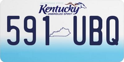 KY license plate 591UBQ