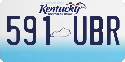 KY license plate 591UBR
