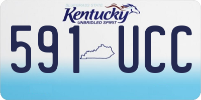 KY license plate 591UCC