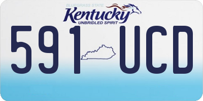 KY license plate 591UCD