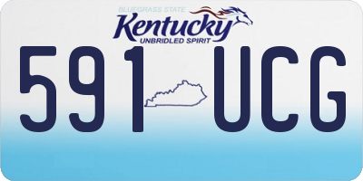 KY license plate 591UCG