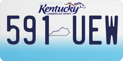 KY license plate 591UEW