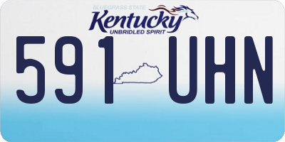 KY license plate 591UHN