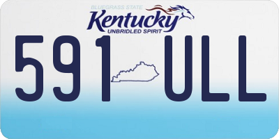 KY license plate 591ULL