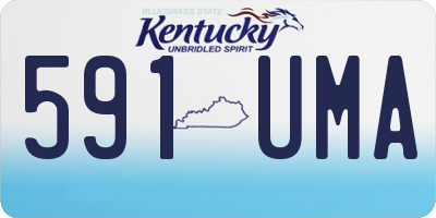 KY license plate 591UMA