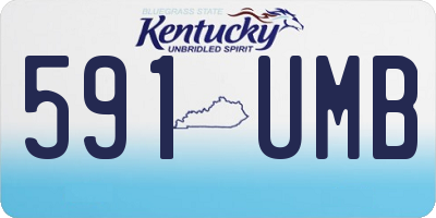 KY license plate 591UMB