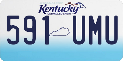 KY license plate 591UMU