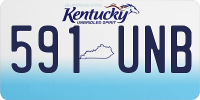 KY license plate 591UNB