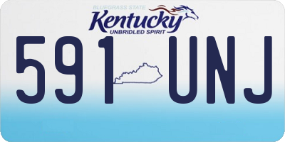 KY license plate 591UNJ