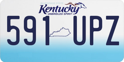 KY license plate 591UPZ
