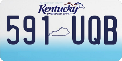 KY license plate 591UQB