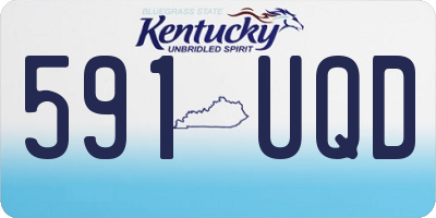 KY license plate 591UQD