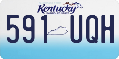 KY license plate 591UQH