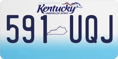 KY license plate 591UQJ