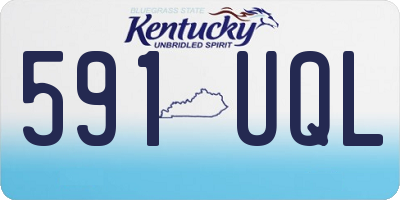 KY license plate 591UQL