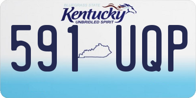 KY license plate 591UQP