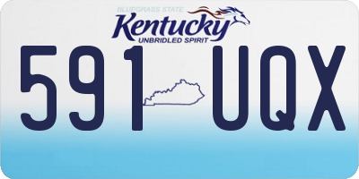 KY license plate 591UQX